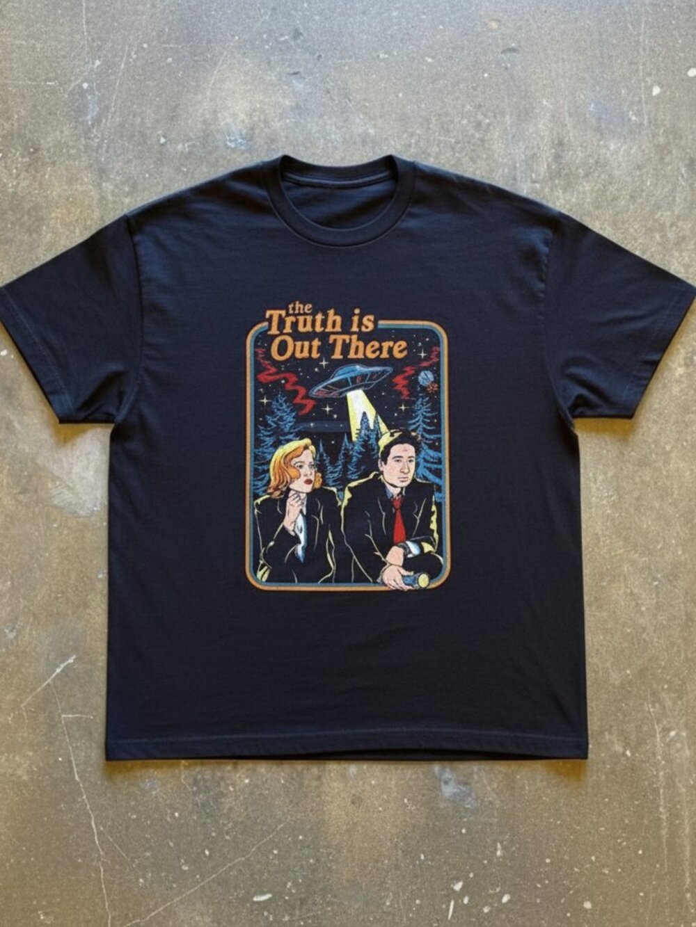 The Truth Is Out There T-Shirt Retro Sci-Fi UFO Graphic Tee X Files Inspired